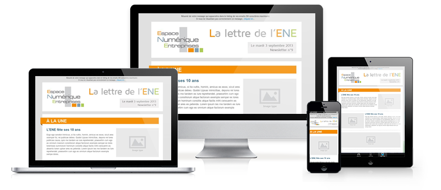 Newsletter Responsive Multi Ecrans Newsletter ENE